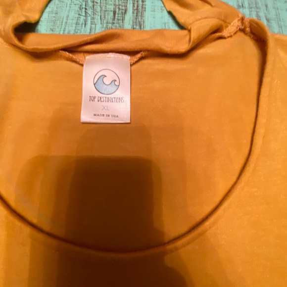 Top Destinations Bodysuit Choker XL Mustard /Copper - Picture 4 of 5